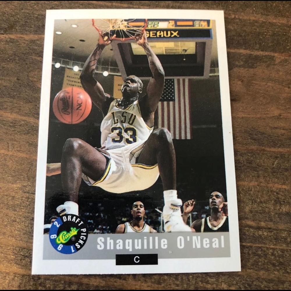 Shaquille O’Neal Rookie Card # 1 Magic LSU